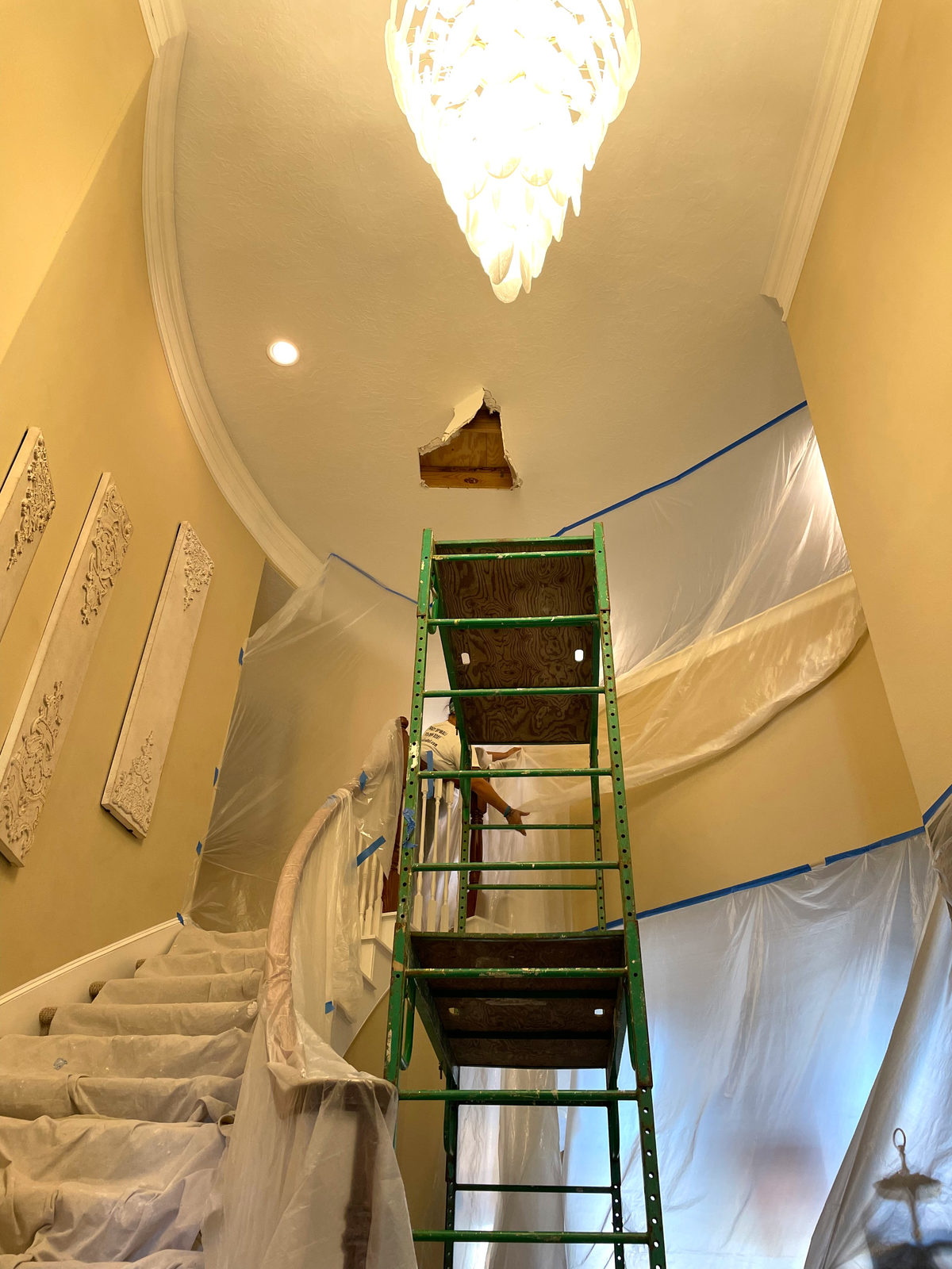 High stairwell repair